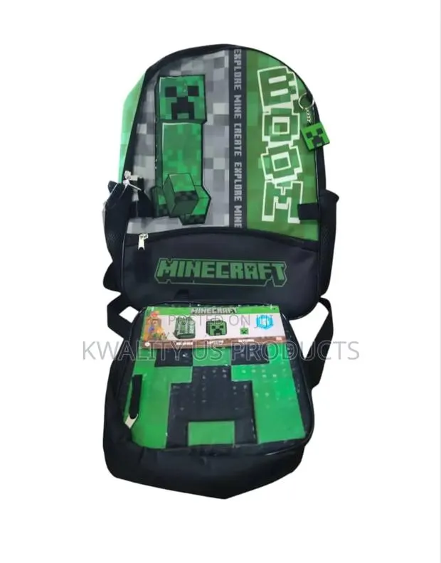 Minecraft Backpack With Lunch Bag and Keychain · Photo 1