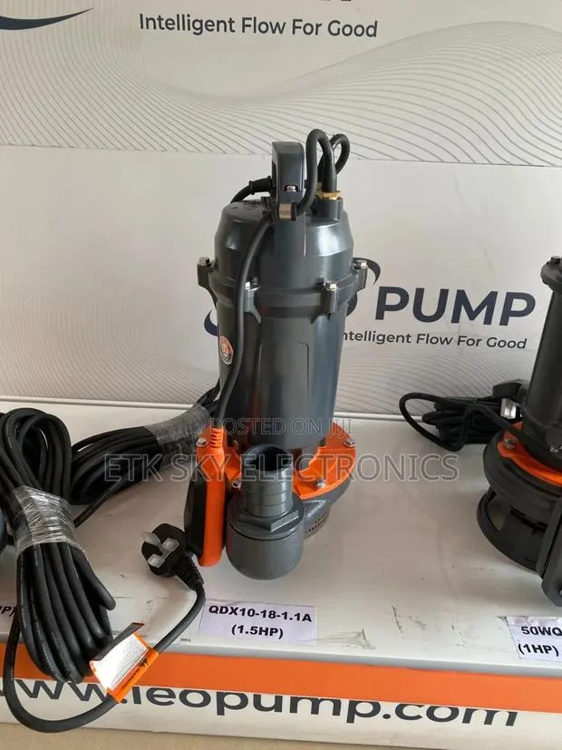 Leo Qdx10-18-1.1a Submersible Sewage Pump [1 Phase] (1.1kw/1.5hp) · Photo 1
