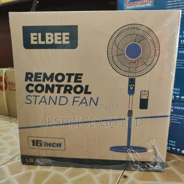 Get Unbeatable Price on Our Fantastic 16'' Remote Pedestal Elbee Fan · Photo 1