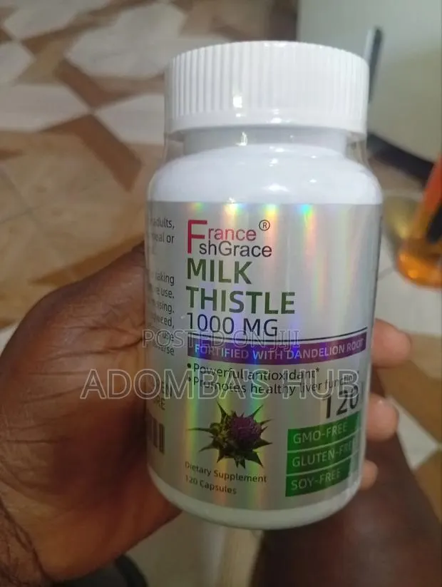 Milk Thistle 1000mg – Liver Detox Health Support (120 Capsules) · Photo 1