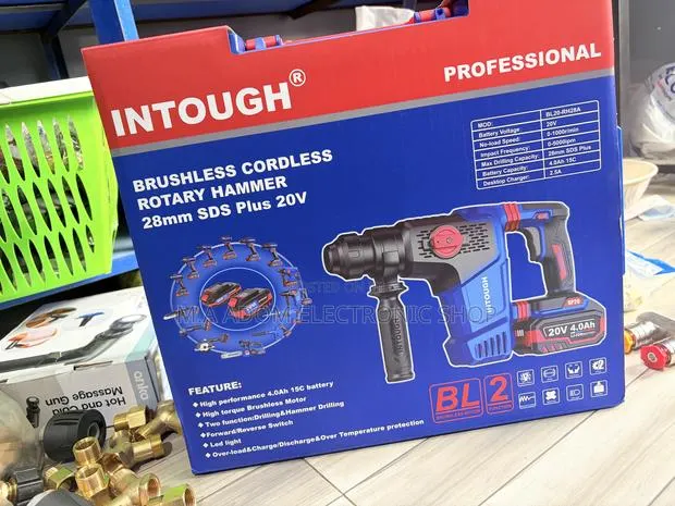 Intough Brushless Cordless Rotary Hammer 28mm SDS Plus 20v · Photo 1