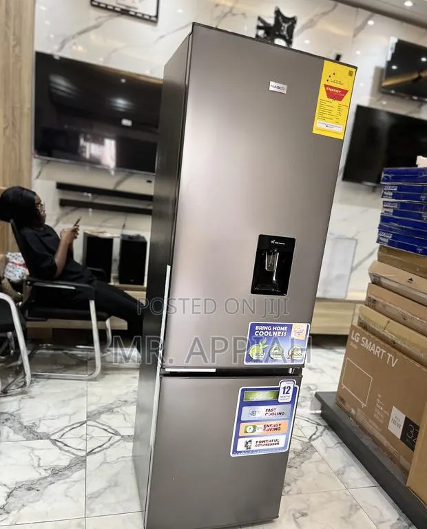 Sleek Nasco 260L Bottom Mount Electric Refrigerator(Nasd2-36fl )Gray · Photo 1