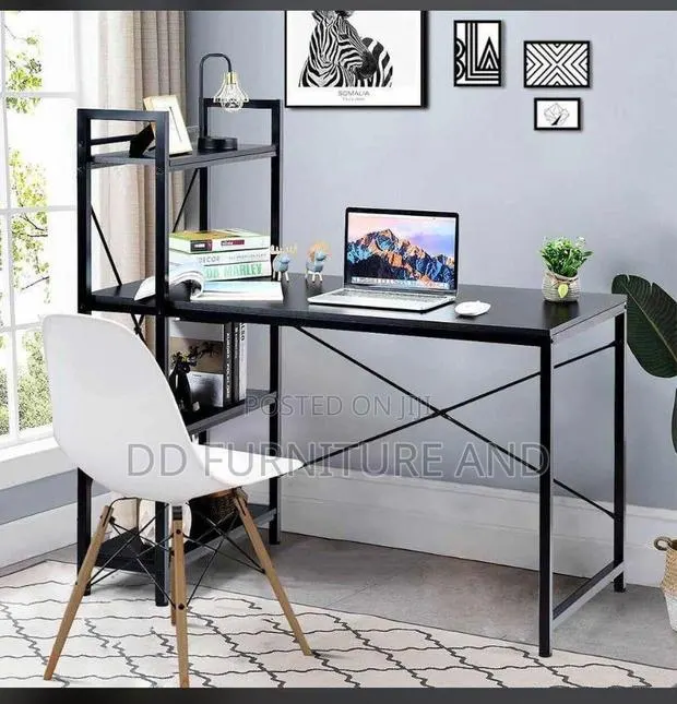 4 Tier Storage Shelve Computer Desk / Study Table · Photo 1