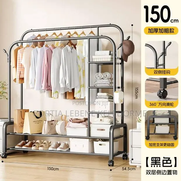 Clothing Rack With Shelves · Photo 1