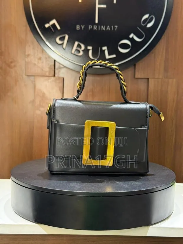 Black Structured Statement Handbag · Photo 1
