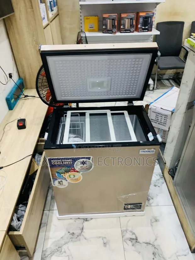 Grab the New Nasco 150L 2-Star Chest Freezer Gold Colour [NAS-200FL-G] · Photo 1