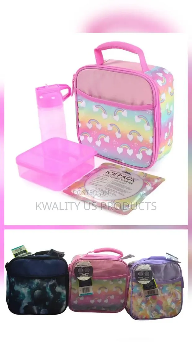 Microban Lunch Bag With Food Container Water Bottle and Ice Pack · Photo 1