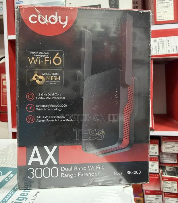 Cudy Wifi Extender Wi-Fi 6 Ax3000 Dual Band Mu-Mimo · Photo 1