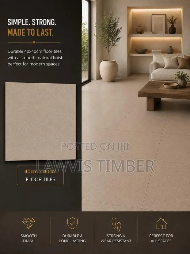 40x40cm Sandstone Beige Floor Tiles · Photo 1