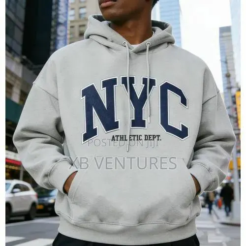 Drawstring Long Sleeve Sweatshirt With Pocket Pullover-Grey · Photo 1