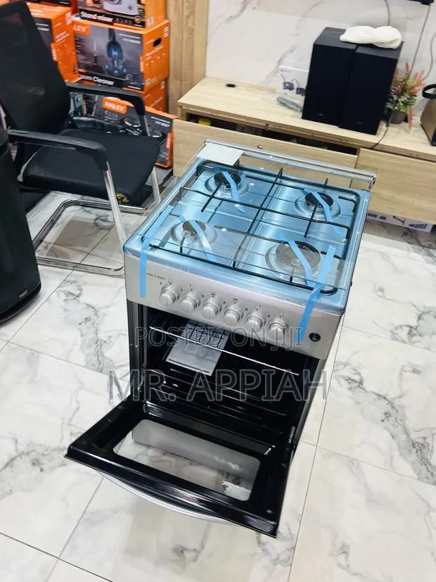 Get Durable Volcano Glass Lid 4 Gas Cooker(Gray)Oven & Grill.. · Photo 1