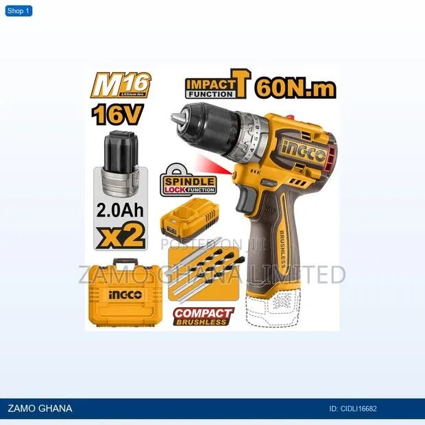 Compact Brushless Cordless Impact - Cidli16682 · Photo 1