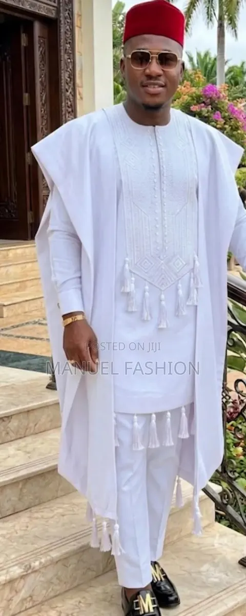 Men's Agbada White
