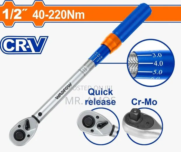 1/2-Inch (40-220 Nm) Drive Preset Torque Wrench - Wwq1d12 · Photo 1