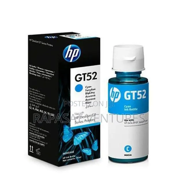 Hp Gt52 Cyan Original Ink Bottle (M0h54ae) · Photo 1