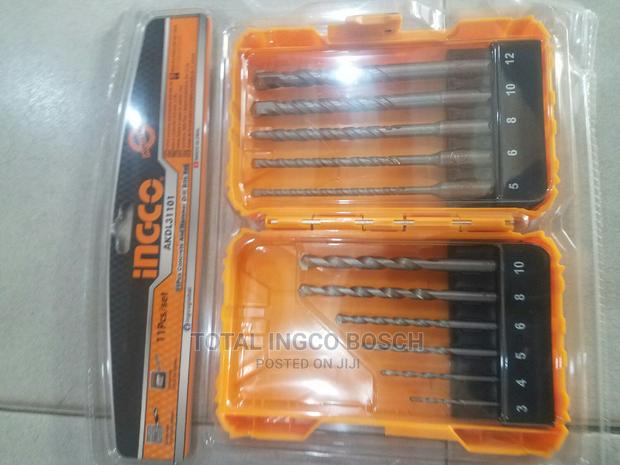 Ingco 11 Pcs Concrete and Hammer Drill Bits Set · Photo 1