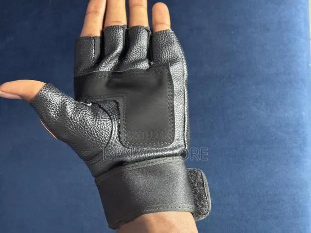 Leather Combat Fitness Gloves for Gym Workout, Military and Riding · Photo 1