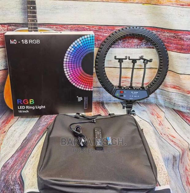 18 Inches RGB Hq Ring Light With Stand and Bag · Photo 3
