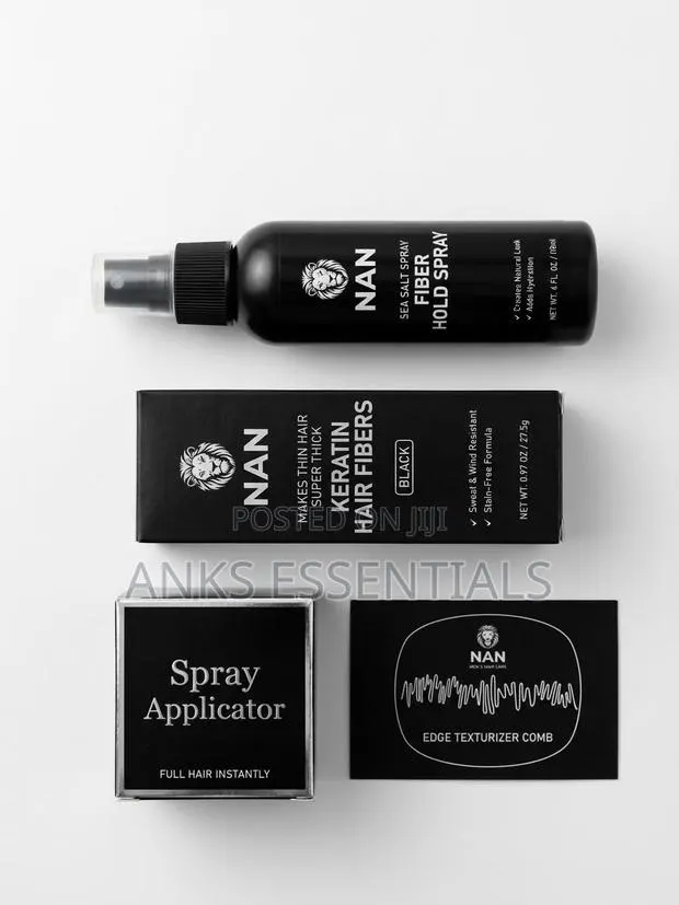 NAN Black Hair Fibers – Instant Hair