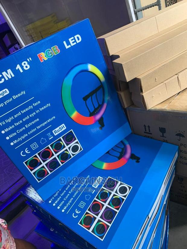 18 Inches RGB Hq Ring Light With Stand and Bag · Photo 1