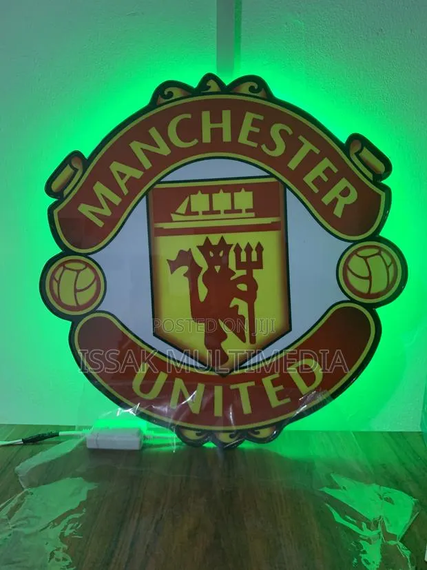 Manchester United Logo With Led Light · Photo 1