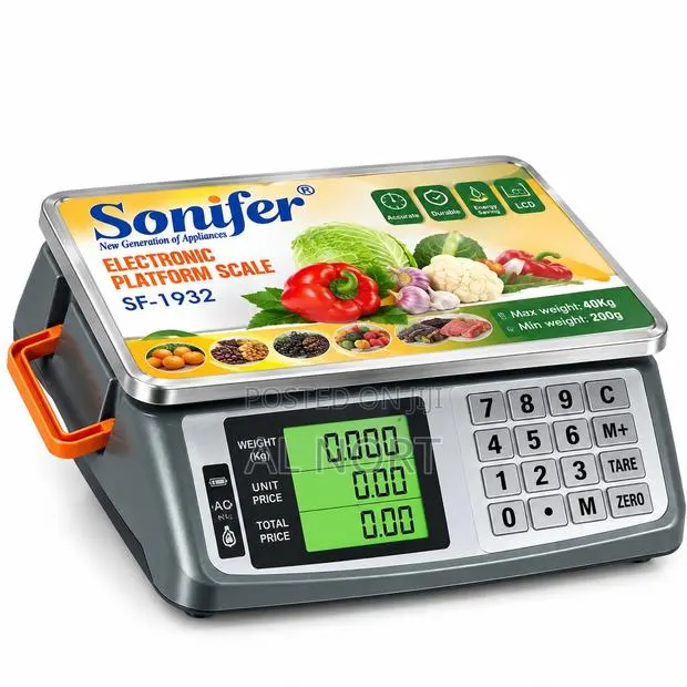 Electronic Platform Scale 40kg – Digital LCD Weighing Scale · Photo 1