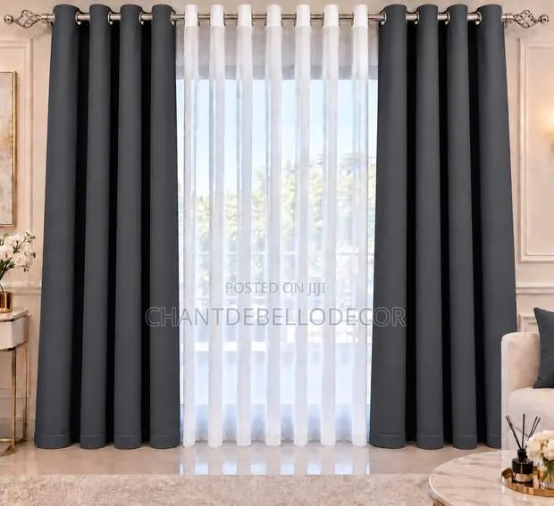 The Perfect Curtains Blackout Curtains Voile Combination · Photo 1