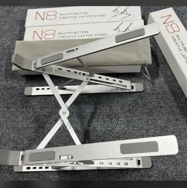 Metallic Laptop Stand · Photo 1