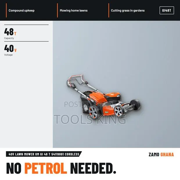 40V Lawn Mower Om Gi 48 T Cordless - GI48T · Photo 1