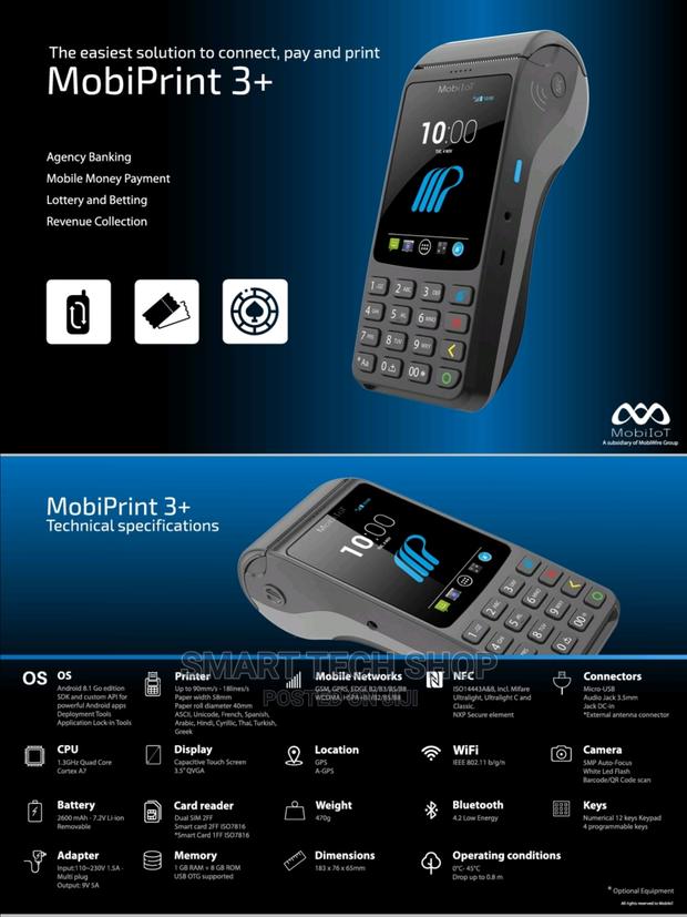 Mobiwire Android Handheld Pos Device Printer, NFC, Dual Sim. · Photo 2
