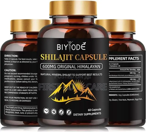 Biyode Shilajit Capsule 600mg Original Himalyan · Photo 1