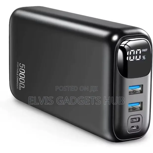 P5 50000mAh Power Bank - 22.5W Fast Charging Black · Photo 1