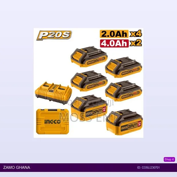 P20s Lithiumion Battery and Charger - Cosli230701 · Photo 1