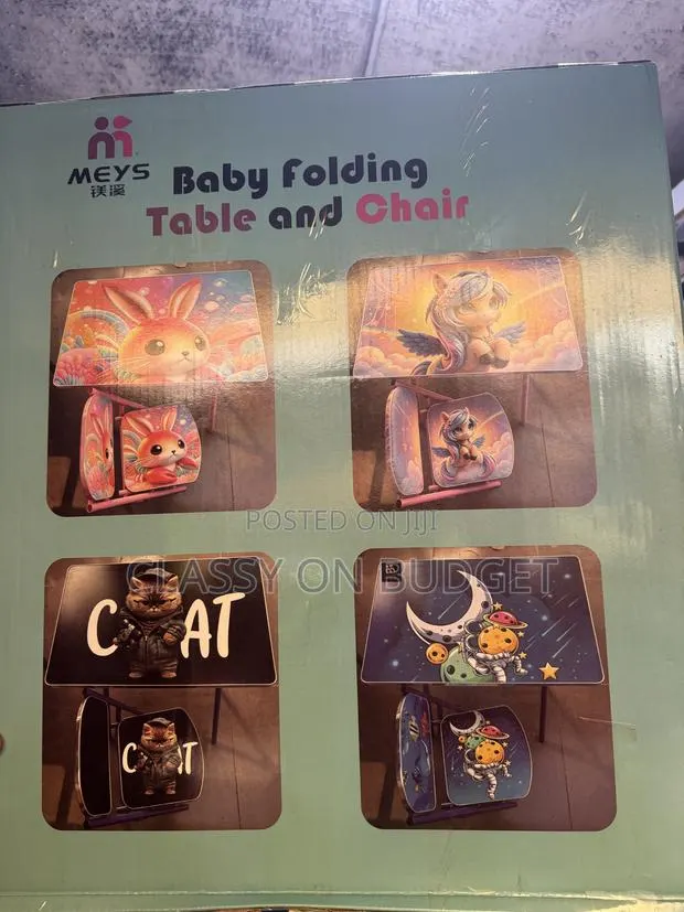 Foldable Kids Table and Chair- Multticolr · Photo 2