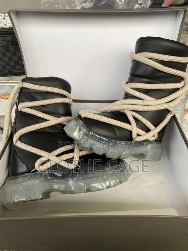 Rick Owens Black Lunar Tractor · Photo 1