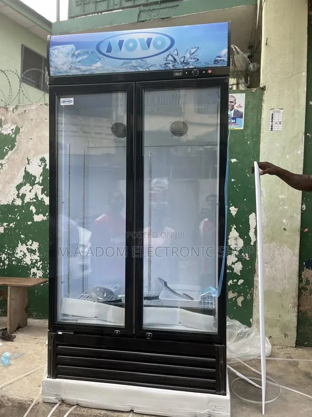 Blue Color Novo 580 Litres Display Transparent Fridge · Photo 1