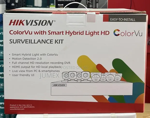 Hikvision 8ch Complete Camera Kit Without HDD Colorvu With Audio 2mp · Photo 1