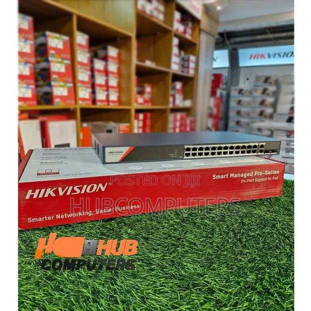 Hikvision Ds-3e1528hp-Si-24p2t2f 24 Port Gigabit Managed Hi-Poe Switch · Photo 1