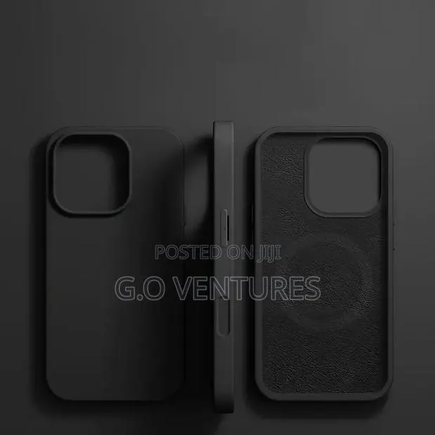Black Silicone Phone Case for iPhone 14 Pro Max · Photo 1