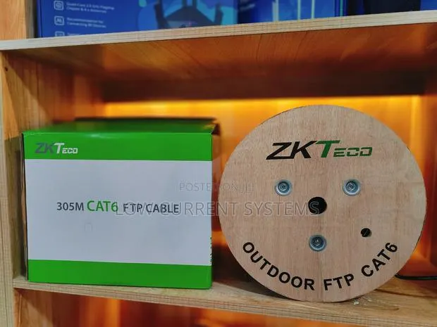 Zkteco Professional FTP Outdoor Double Shielded 305m Networking Cable · Photo 1