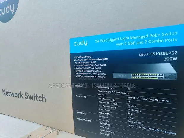 Cudy 24-Port Gigabit Light Managed Poe+ Switch With 2 SFP · Photo 1