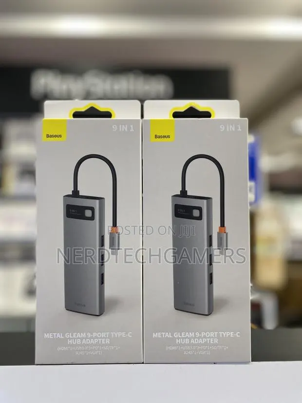 Baseus Laptop Docking Station Dual Monitor, 9 In 1 Usb C Hub · Photo 1