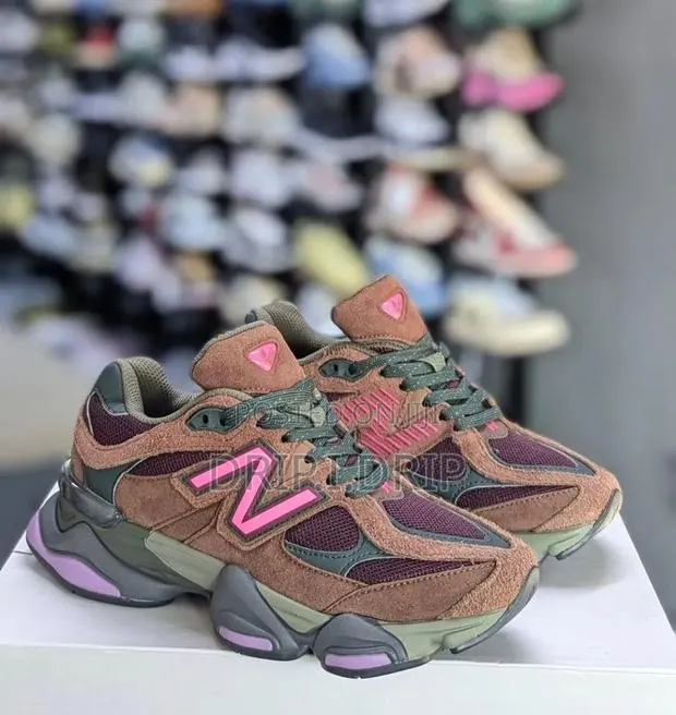 New Balance 9060 (Rich Version Oat Burgundy ).Available in All Sizes . · Photo 1
