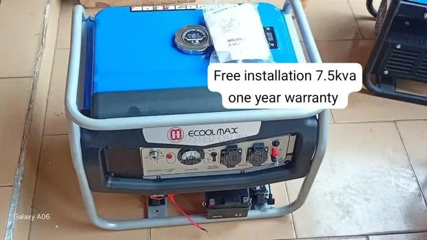 ECOOLMAX 8500W Petrol Generator – Strong Performance 7.5kva · Photo 1