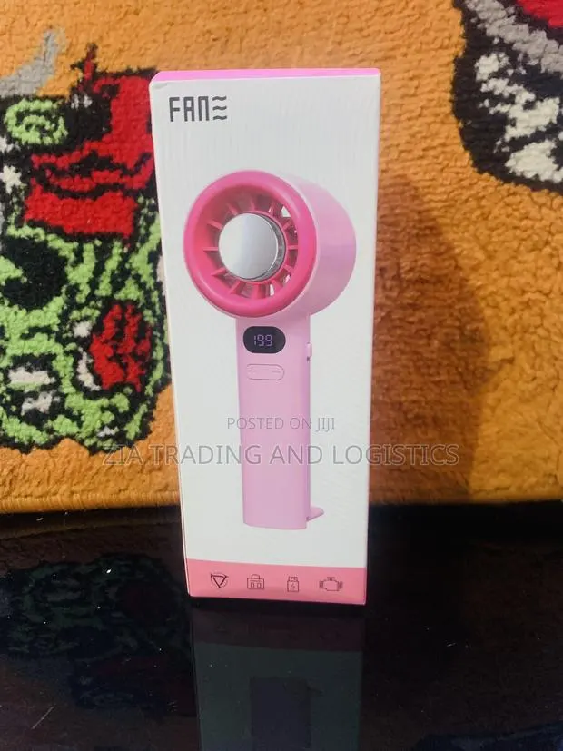 3000mah Portable Rechargeable Mini Hand Fan - Grey/Purple · Photo 1