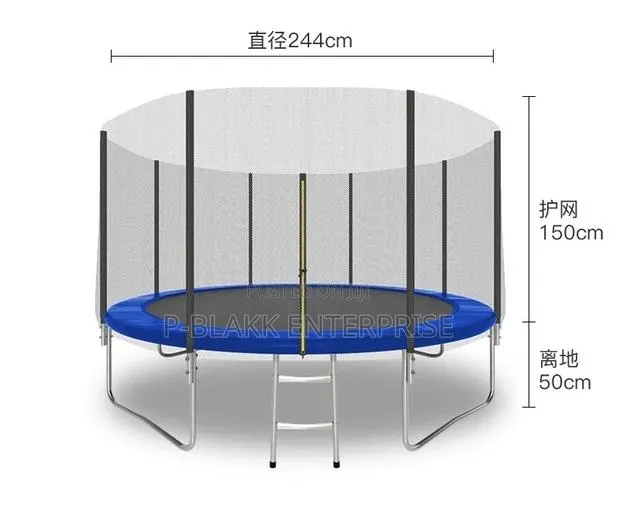 Premium 8ft or 2.44m Trampoline With Safety Ladder · Photo 4
