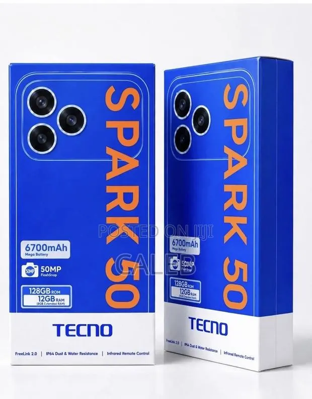 New Tecno Spark 50 128 GB Gray · Photo 1