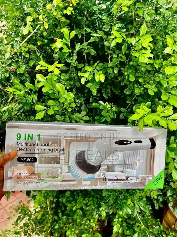 Electric Cordless Rechargeable Scrubbing Brush 9 in 1 · Photo 1