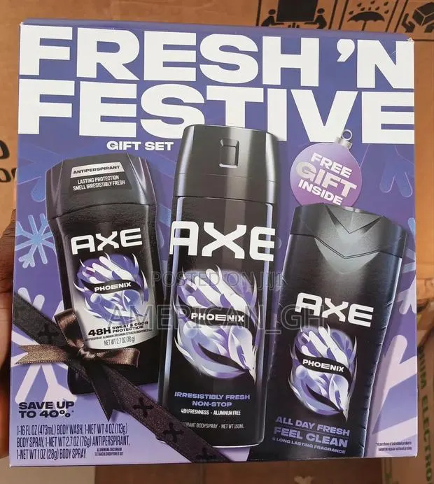 Axe Phoenix Gift Set ( Wash Spray Deodorant) 3 in 1 · Photo 1