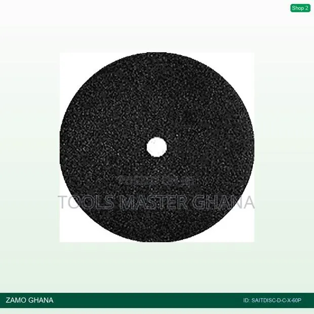 Abrasive Paper Round Black 115mm 60p With Hole - Saitdisc-d-c-x-60p · Photo 1